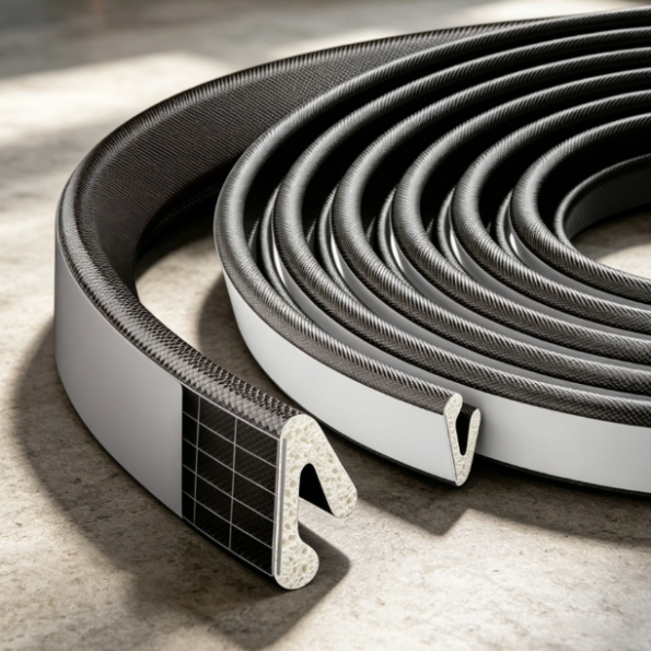 V Shape Foam Weather Stripping Seal Tape for Doors and Windows