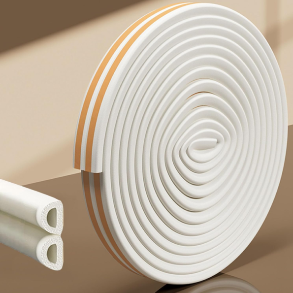 Self Adhesive D Shape Door Seal Strip for Soundproofing